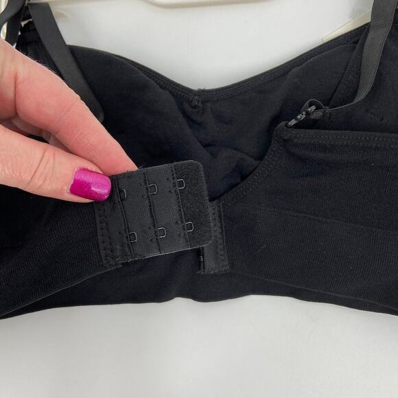 Ava Rose Maternity Nursing Bra Size S Black Comfort Stretch 32A-34B - Picture 4 of 8